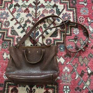 Portland leather goods mini crossbody tote